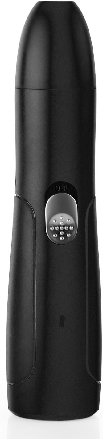 Saeveck Electric Pet Nail Grinder for Dogs, Cats, Rabbits and Birds Trimming, Shaping,Smoothing Gentle and Painless Paws Grooming Portable & Rechargeable USB Charging Black (Black)