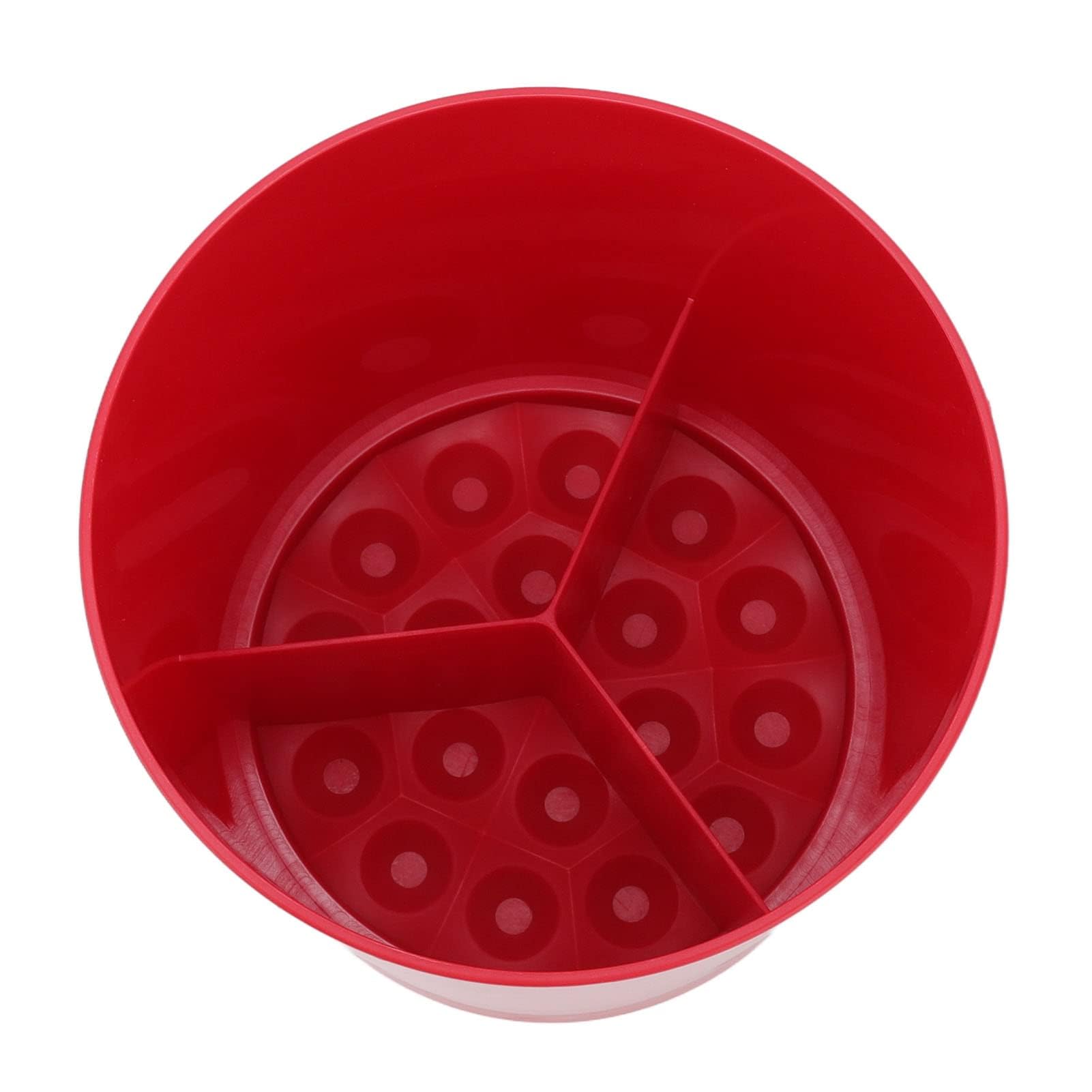 HERCHR Kitchen Utensil Pot,360° Rotating Utensil Holder Caddy with Stable Base 3 Divider Cooking Utensil Holder Spatula Holder Chopstick Basket Tableware Storage Container for Home Kitchen