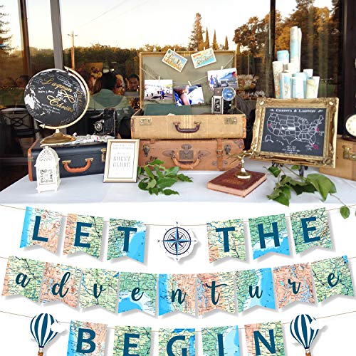 the adventure begins baby shower decorations