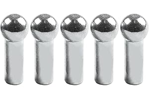 5-Pack Gym Cable Ball Terminals, Metal Wire Rope Stopper for 5mm and 6mm Fitness Pulley Machines, Home Gym Equipment Accessor