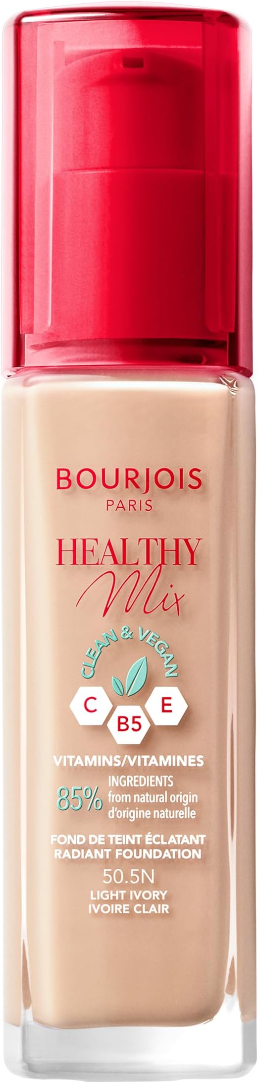 Bourjois Healthy Mix Clean Vegan Foundation No. 50.5 Light Ivory