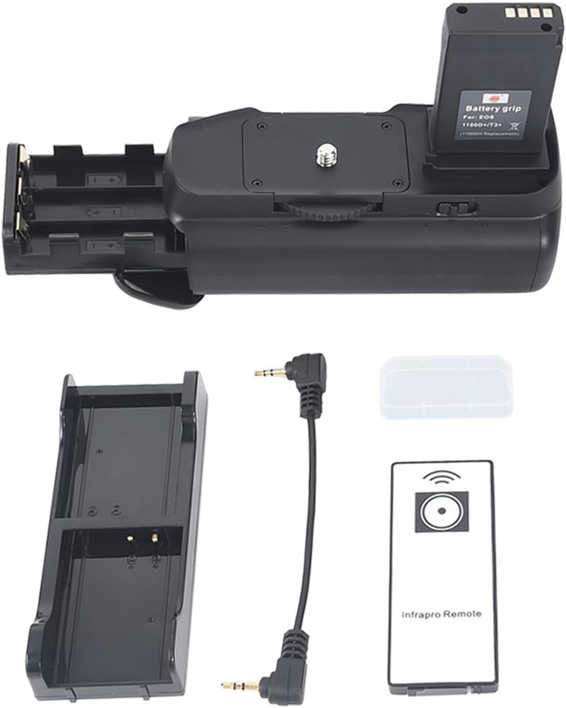 DSTE® Pro IR Remote 1100D Vertical Battery Grip for Canon EOS 1100D Rebel T3 SLR Digital Camera as LP-E10
