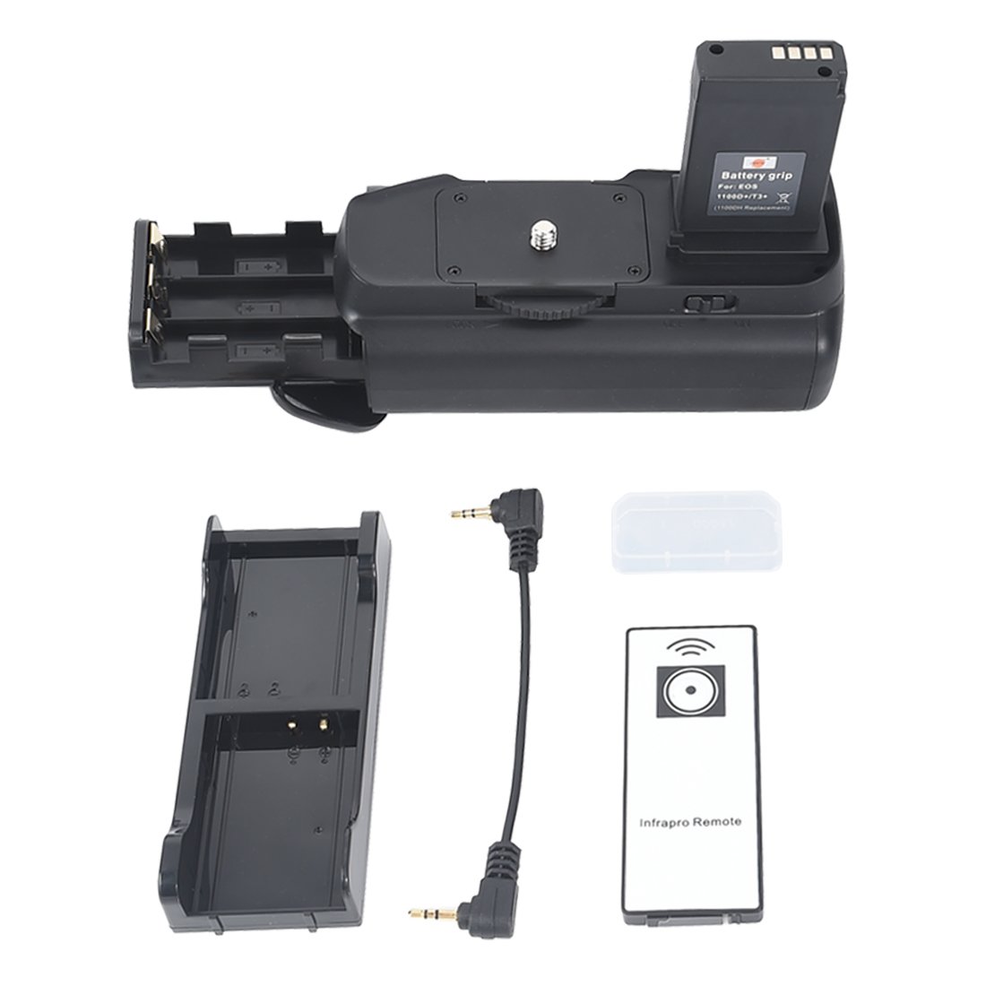 DSTE® Pro IR Remote 1100D Vertical Battery Grip for Canon EOS 1100D Rebel T3 SLR Digital Camera as LP-E10