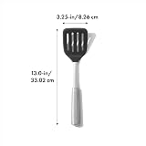 OXO Steel Silicone Flexible Turner - Nonstick Safe Spatula view 2