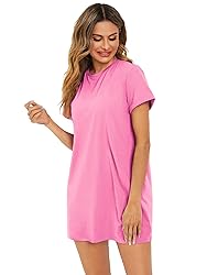 Milumia Women Casual Short T Shirt Dress Short