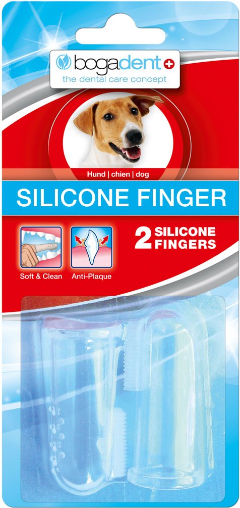 Bogadent Bogar AG Silicone Finger for Dogs, Pack of 2