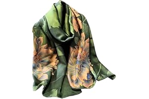 Acotavie Scarfs for Women Dressy Fashion Scarves Long Floral Pattern Scarf Lightweight Sunscreen Shawls