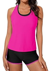 Aleumdr 3 Piece Athletic Bathing Suits Womens