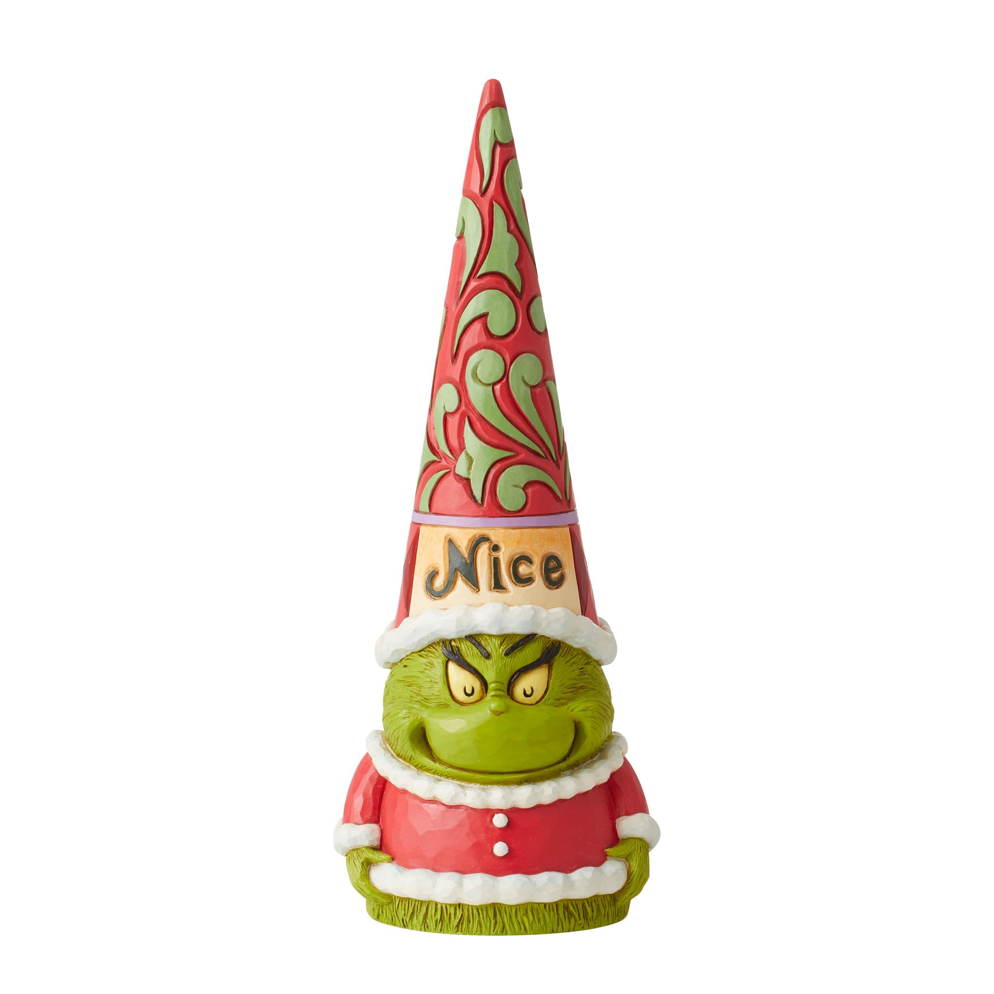Enesco Jim Shore Naughty/nice Grinch Gnome Figurine