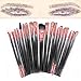 20 Pieces Makeup Brush Set Rose Gold Professional Eye Shadow Eyeliner Blending Tool by Grimm Hair