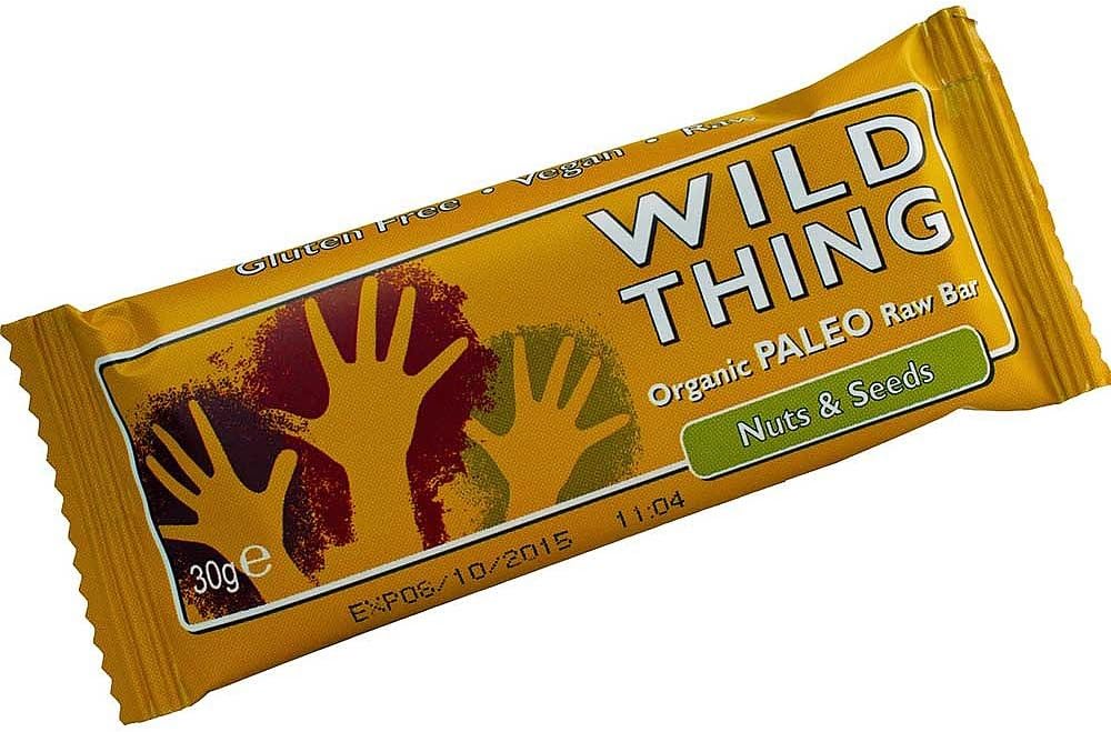 Wild Thing Organic Raw Paleo Bar Nuts & Seeds 30g (Pack of 20)