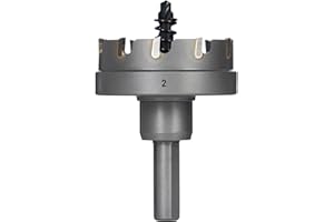 Black Canyon 2 Inch Hole Saw, Carbide Tipped Hole Cutter for Metal & Stainless Steel – Heavy Duty with Spring-Loaded Pilot Dr