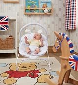 LADIDA Baby Bouncer with Soothing Music and Vibration Grey Elephant view 2