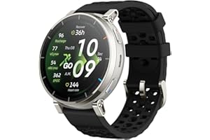 Amazfit Active 3 Premium GPS Running Smart Watch, 1.32" AMOLED Sapphire Display, 12-Day Battery, 4GB Storage, Offline Maps, 1