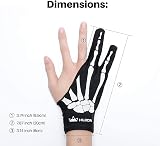 HUION Skeleton Glove for Graphics Tablet Right Hand Anti-Fouling 1 Unit view 3