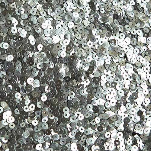 3mm Sequins Flat Round Aluminum Real Metal Premium. Made in USA