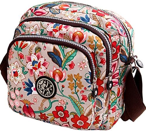 Hynbase Lady's Packet Leisure Handbag Canvas Shoulder Cross Boby Bags Multicolor