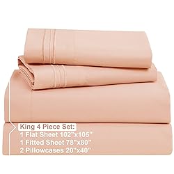 Nestl King Size Sheets Set - 4 Piece King