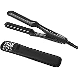 Mini Portable Flat Iron Tourmaline Ceramic Dual Voltage Travel Iron for Worldwide Use LED Indicator LOVANI Hair Straightener 