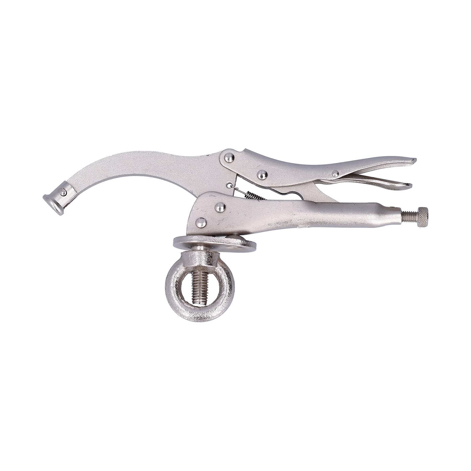 Locking Clamp, Steel Special Type Locking Pliers, Woodworking Tools Bench Drill Clamp, Plating Surface, for Fix Objects(11inch)