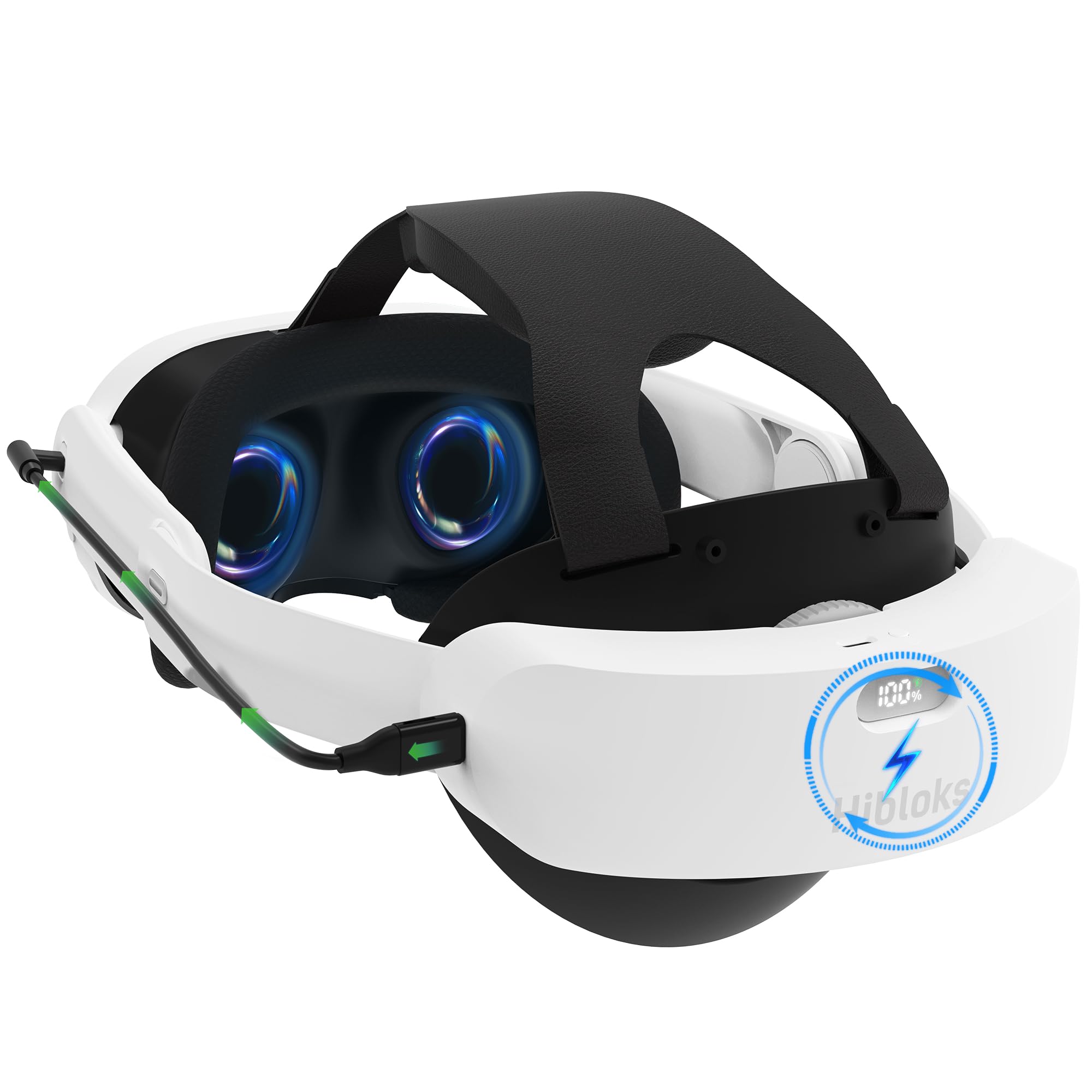 Comfort Head Strap With 6000mAh Battery For Meta Quest 3/3S – Adjustable VR Power Bank, Glasses Friendly, Reduces Facial Pressure