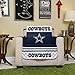 NFL Dallas Cowboys Chair Reversible Furniture Protector with Elastic Straps, 75-inches by 65-inches