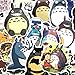 64PCS My Neighbor Totoro, Clear Stickers No-Duplicate Waterproof Vinyl Stickers for Skateboard Luggage Helmet Guitar (Totoro)