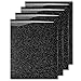 MiPremium Glitter Black Heat Transfer Vinyl HTV, Glitter Iron On Vinyl (Pack of 4 Sheets), for T Shirts Sports Clothing Other Garments & Fabrics, Easy to Cut Press & Apply Black Glitter Vinyl (Black)