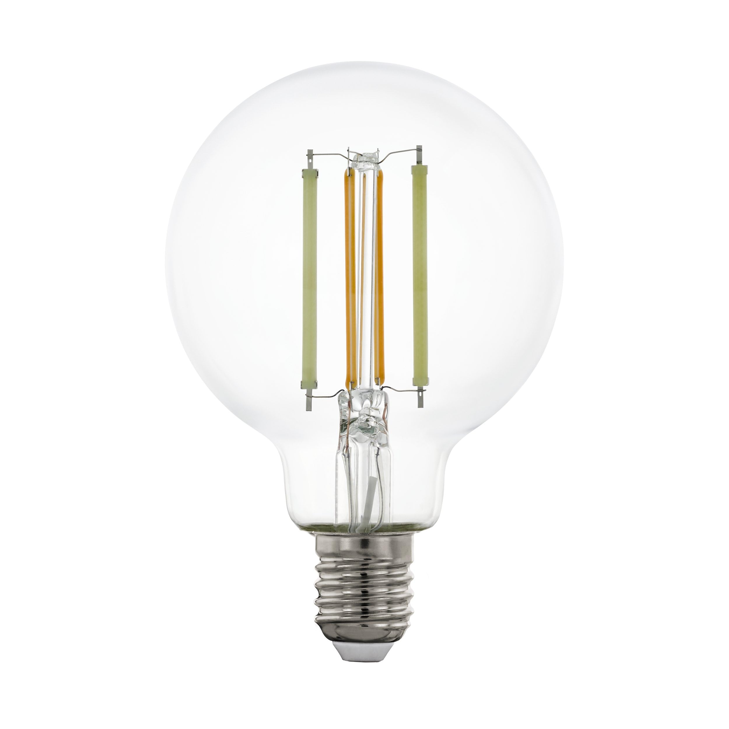 Eglo Connect.z Smart Home E27 LED Filament Light Bulb, G80, ZigBee, app and Voice Control, dimmable, White tunable Light (Warm – Cool White), 700 Lumen, 6 watt, Vintage Lightbulb Transparent