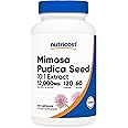 Nutricost Mimosa Pudica Seed 10:1 Extract (120 Capsules, 60 Servings) (12,000MG Per Serving) - Non-GMO, Animal-Free Product