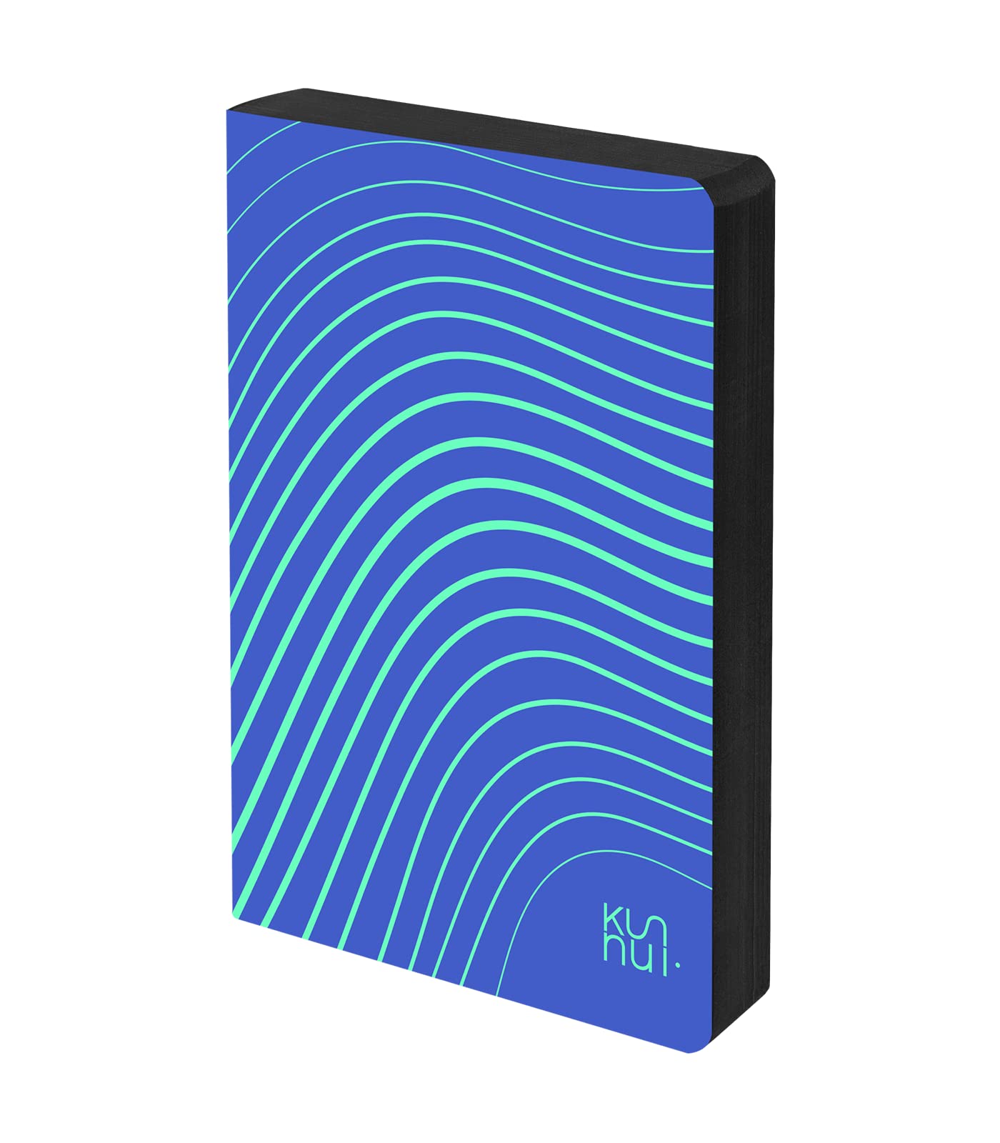 Kunnui - Agenda January 2023 December 2023 - Bonded Leather - Day Page - Size 15 x 21 (A5) - Bilingual: Spanish - English - Waterfall Waves