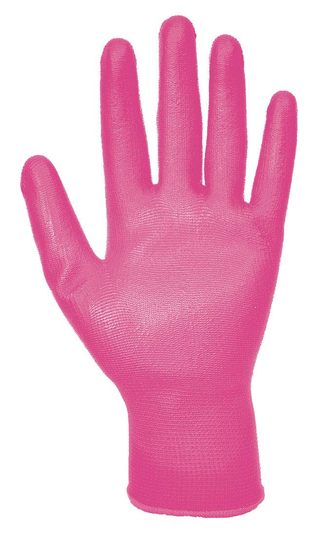 Portwest A120 Breathable PU Palm Glove, Pink, Small