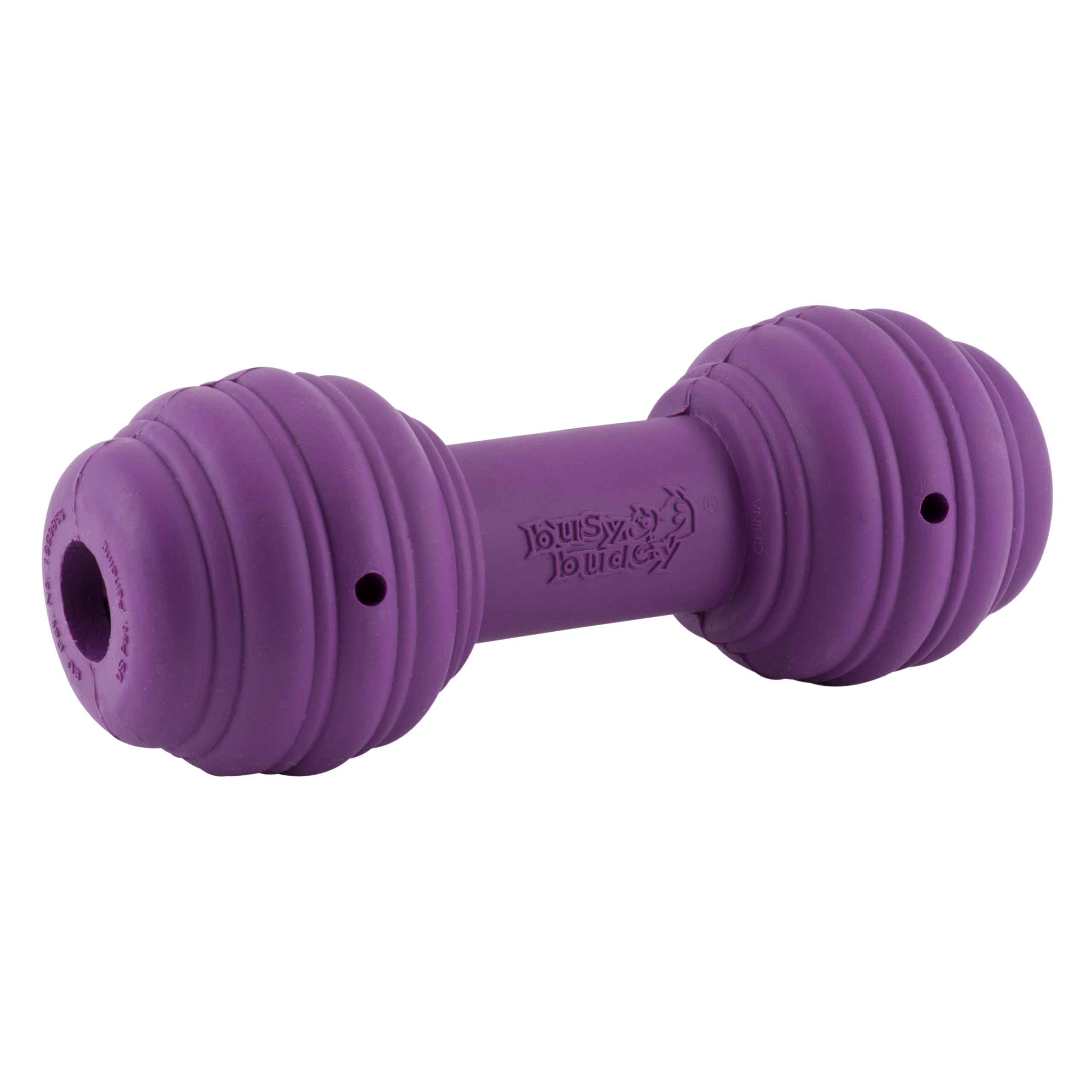 PetSafe Busy Buddy Chuckle Sound Dog Chew Toy - Treat Dispenser, BB-CHK, Purple,Medium/Large