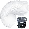 Windyun 60 Pcs Paint Strainer Bags 5 Gallon White Fine Mesh Filter Bag Disposable Paint Strainer Bag 5 Gallon Bucket Strainer With Elastic Top Opening Hydroponic Paint Filter Bag For Paint Gardening