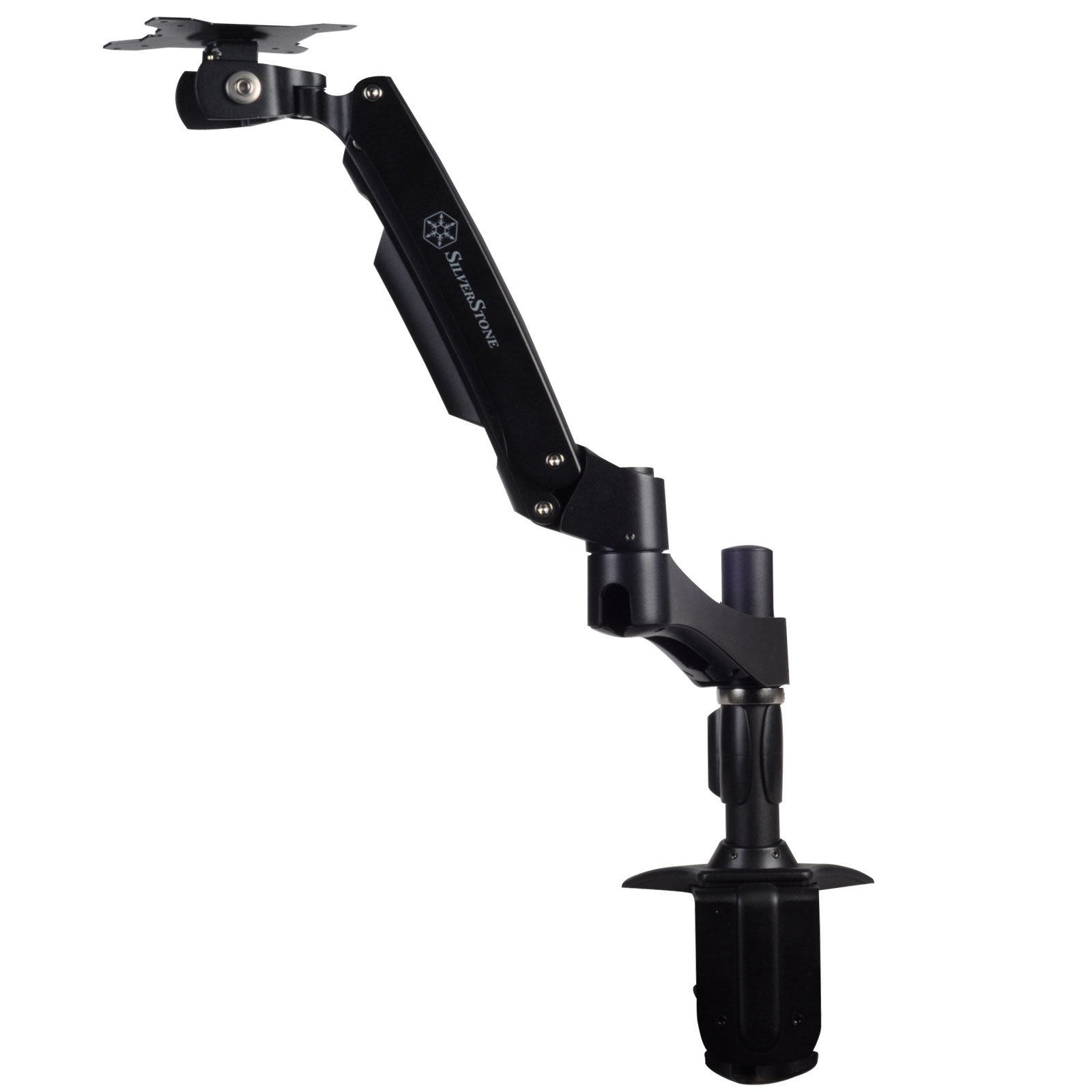 Silverstone Tek ARM One Articulating Single Arm Computer Monitor Desk Mount/Mounting Bracket (ARM11BC)