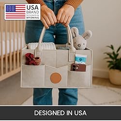 PRIMERA COLLECTIONS - Felt Diaper Caddy Organizer