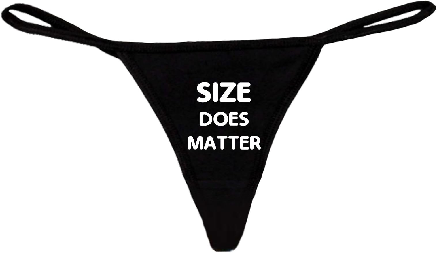 SHORE TRENDZ Women's Funny Sexy Thong Size Does Matter Lingerie Panties