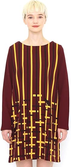 Amazon Co Jp グラニフ Graniph スウェット ワンピース キャット タワー ボルドー レディース Lady F G110 服 ファッション小物