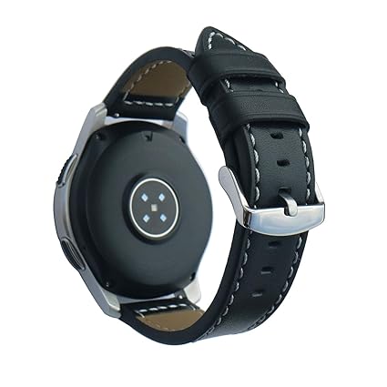 OTOPO Compatible with Galaxy Watch 46mm/Gear S3 Bands/Amazfit Stratos/Huawei Watch GT 22mm Quick Release Leather Wrist Bands for Women Men Smartwatch ...