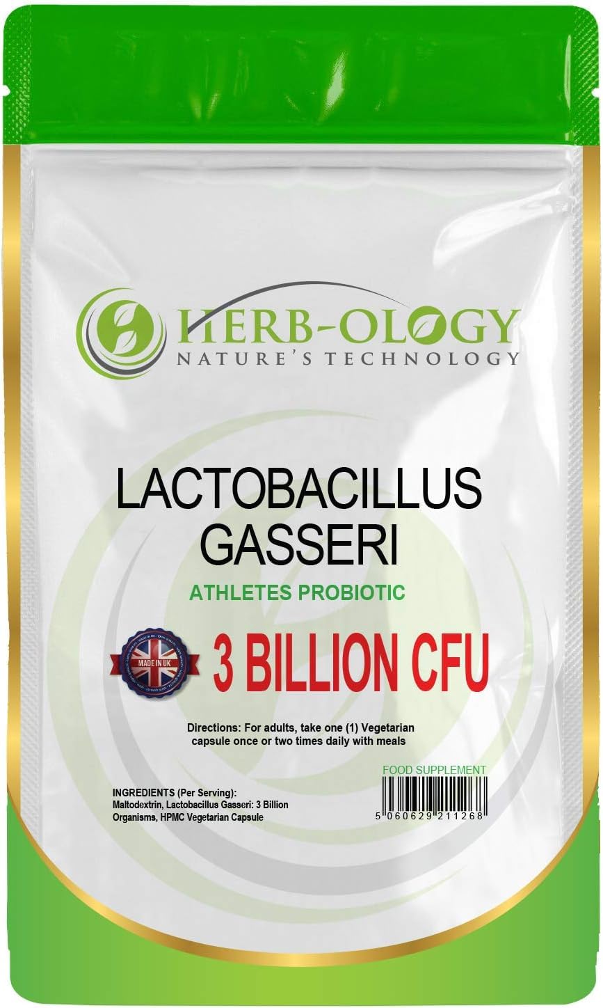 HB Lactobacillus Gasseri | 120 Lactobacillus Probiotic Capsules - High Strength 3 Billion CFU L-Gasseri Probiotic per Serving | Non-GMO, Gluten & Allergen Free | Made in The UK