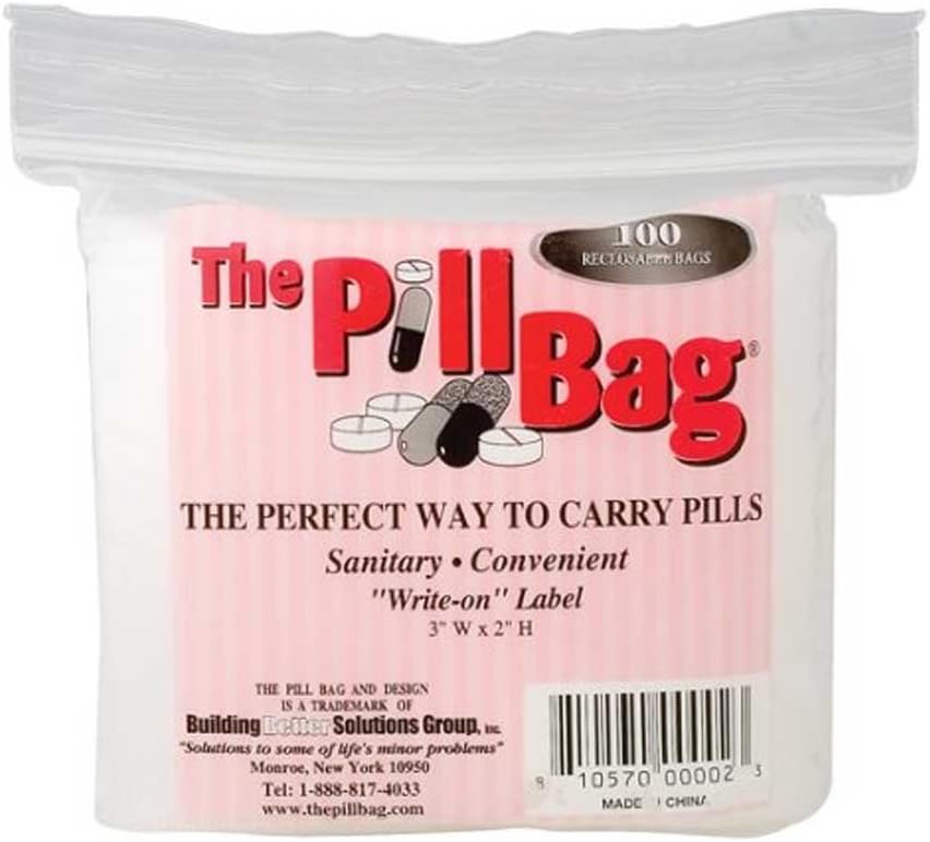 100 Count Ziplock Bag Size 3" X 2" 3 Mil (10)