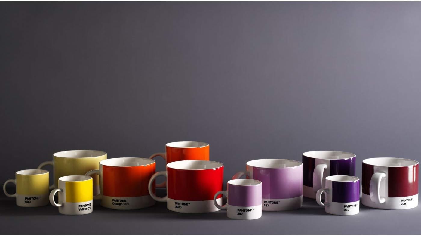 Copenhagen Design 101030021 PANTONE Mug, coffee/tea cup, fine china (ceramic), 375 ml, Orange 021 C, Porcelain, One size - Image 4