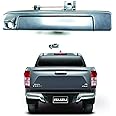 Powerwarauto Rear Tailgate Handle Camera Hole Chrome For Isuzu D-Max 1.9 Blue Power Spark Hi-Lander V-Cross 2016 2017 2018 UTE Pick-Up
