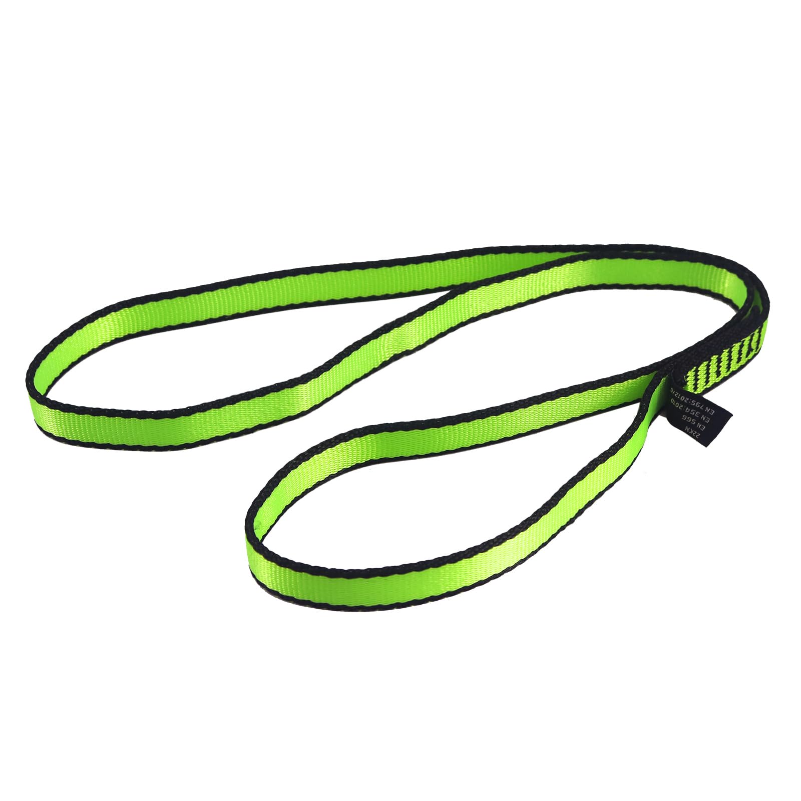 NewDoar CE & UIAA Certified Climbing Sling 16mm Nylon Sling Runners 22KN 4840LB Climbing Utility Cord Rock Climbing,Creating Anchors System,Rappelling Gear,Perfect for Tree Work-Green/24''(60cm) 1pcs
