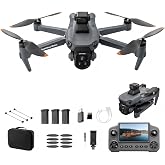 Drones with Camera for Adults 4K, Under 249g GPS Drone with Controller | 360 Obstacle Avoidance &bull; 3 Batteries 75-Min Flight Time &bull; Brushless Motor &bull; Follow Me &bull; Waypoint Flight &bull; Foldable Design