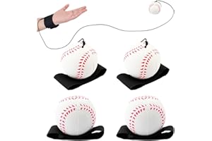 SAYAYA 4/8/16/32 Wrist Return Ball on a String 2.36 Inches Rebound Sport Balls with Elastic Strap Baseball Soccer Tennis Practice Party Favors, Wrist Exercise and Fun Play for Kids & Adults