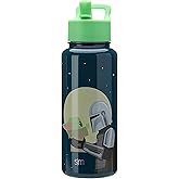 Simple Modern Star Wars Mandalorian Water Bottle with Straw Lid | Insulated Stainless Steel Thermos | Gifts for Women & Men | Summit Collection | 32oz | Moonlit Mandalorian