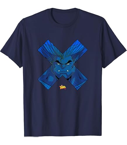 Amazon.com: Marvel Studios X-Men '97 Beast Logo Action Panels T