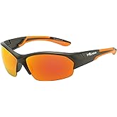 Piranha Flare FLX-T Orange Sport Sunglasses with Red Mirror Lens and Flexible Temples