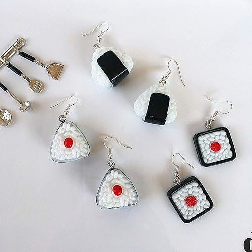 Amazon Loraer Qianer ピアス おにぎり型 3ペアセット レディース 女性 揺れる ファッション おしゃれ きれい おもしろい 可愛い ユニーク アクセサリー 人気 誕生日 プレゼント ピアス 通販